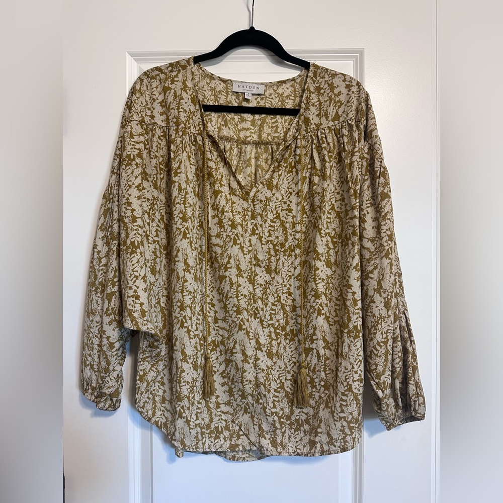 Hayden Women's Beige and Olive Blouse